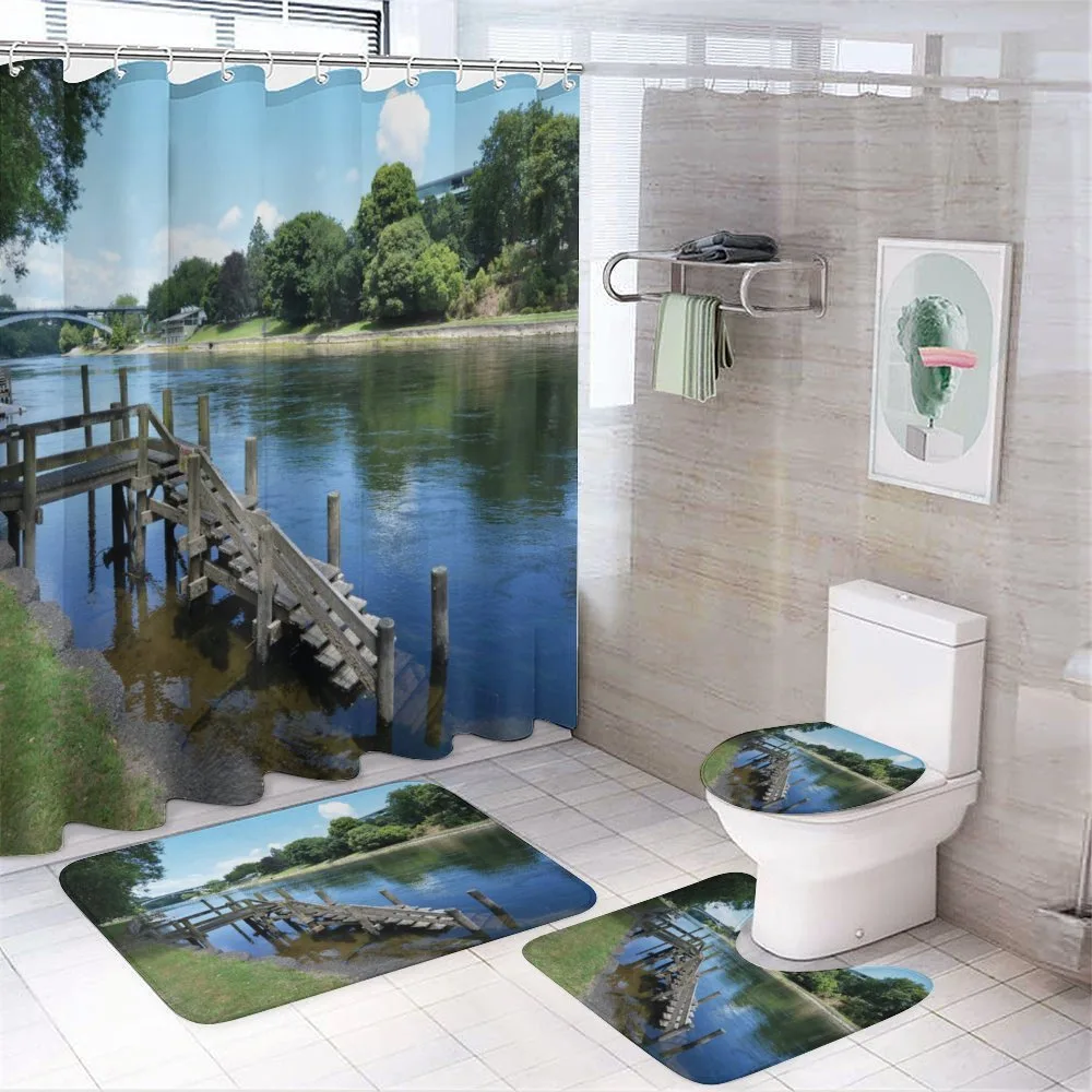 Waikato River Hamilton 4-Piece Bathroom Set product video