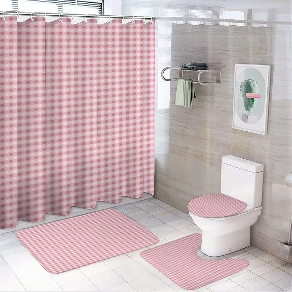 Abstract Rounds Art — 4-Piece Bathroom Set preview