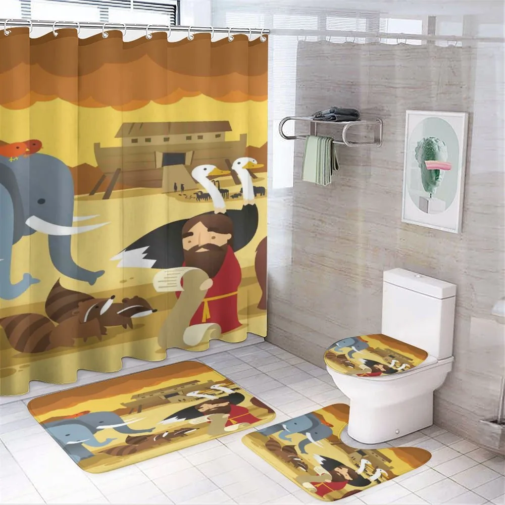 Animals on the Ark — 4-Piece Bathroom Set preview