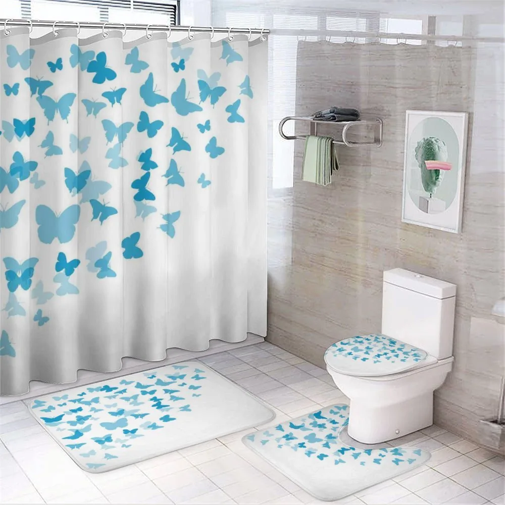 Butterfly Flock — 4-Piece Bathroom Set preview