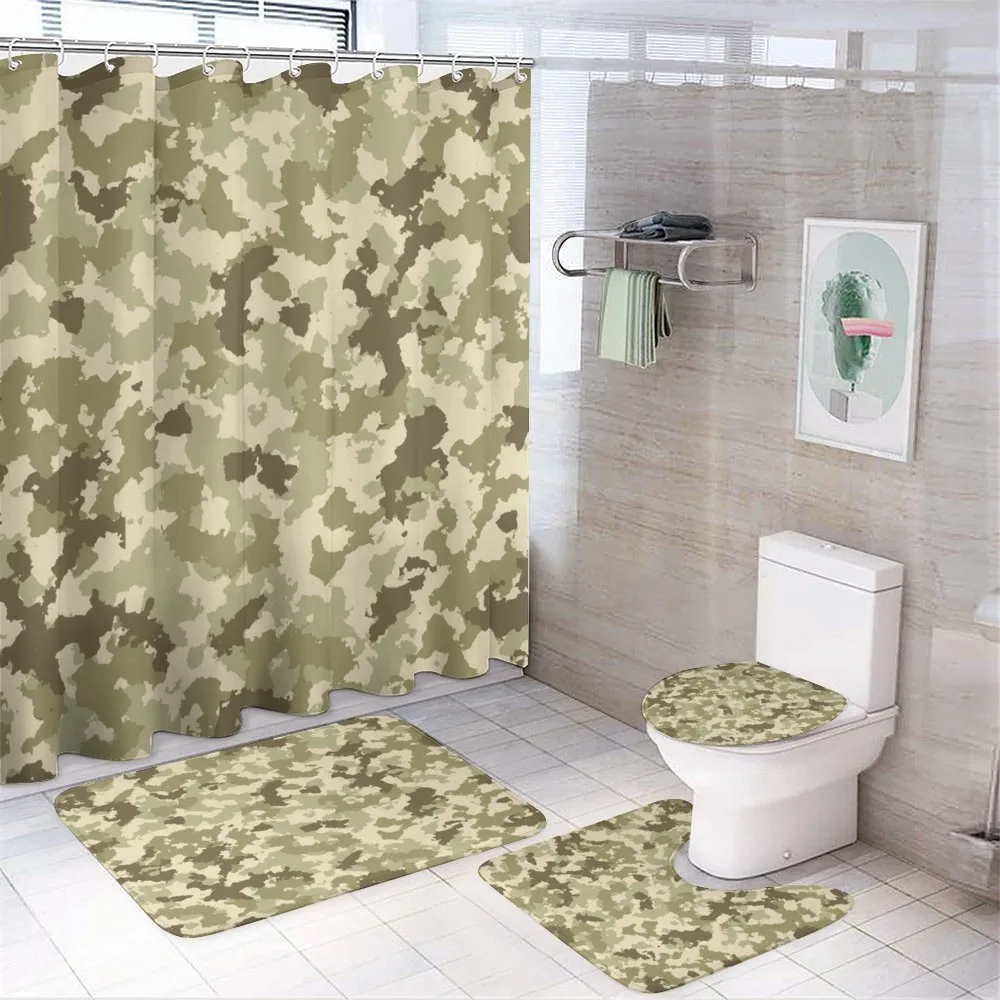 Camouflage Survival Theme — 4-Piece Bathroom Set preview