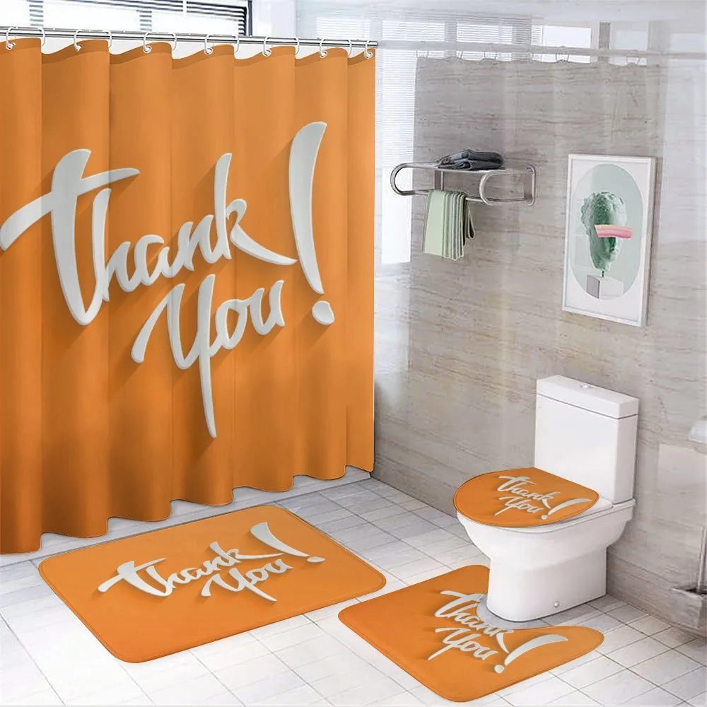 Curvy Joint Gratefulness — 4-Piece Bathroom Set preview