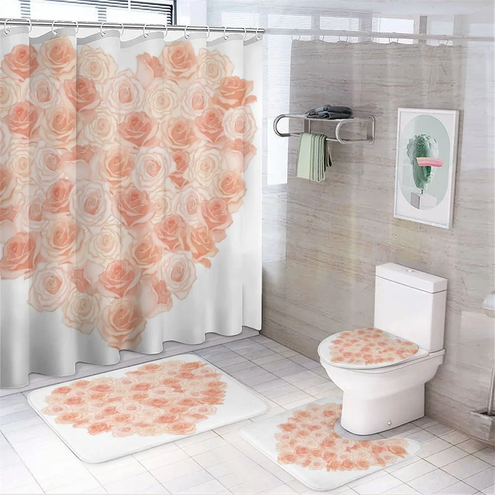 Heart Shaped Blossoms 4-Piece Bathroom Set product video