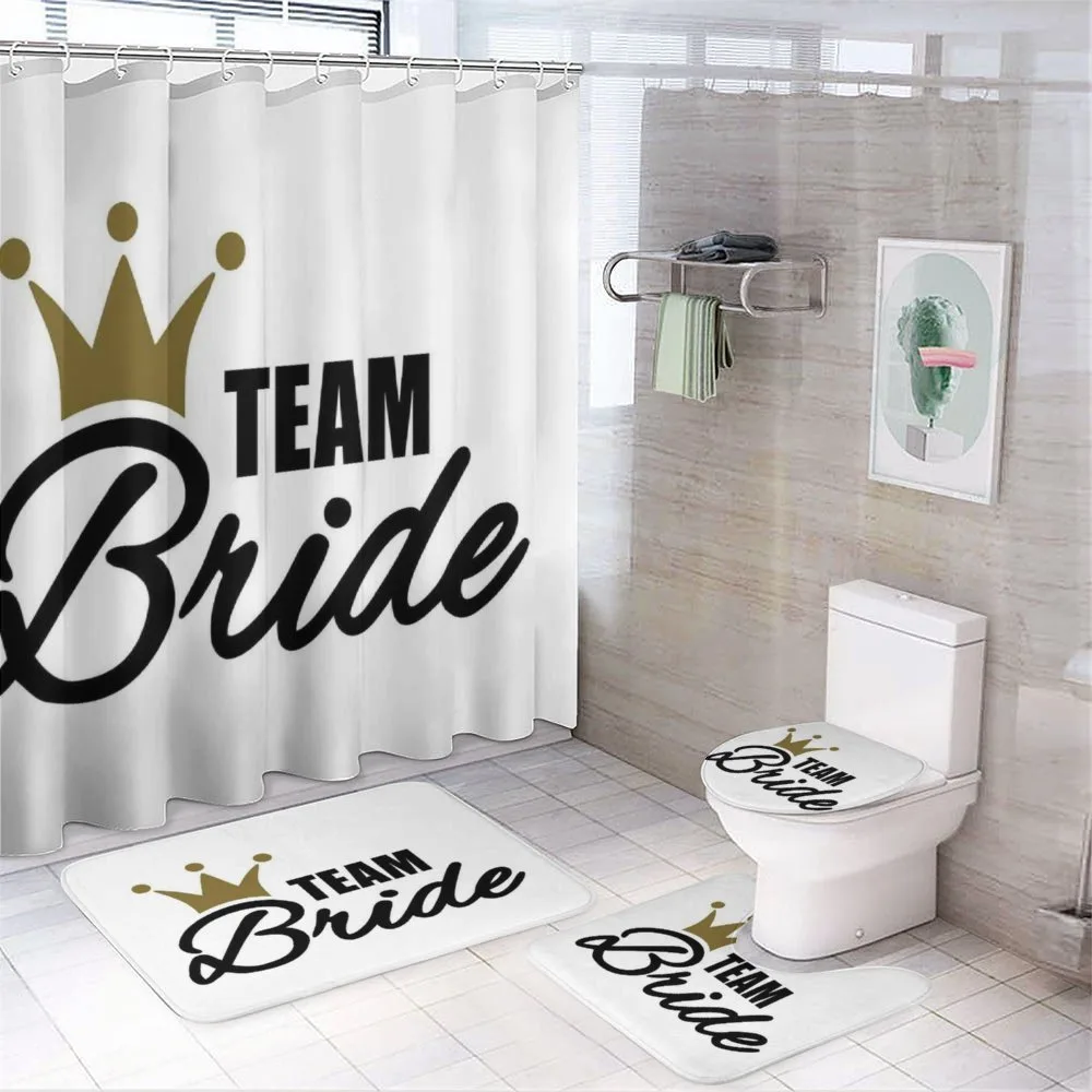Heraldic Crown Text — 4-Piece Bathroom Set preview