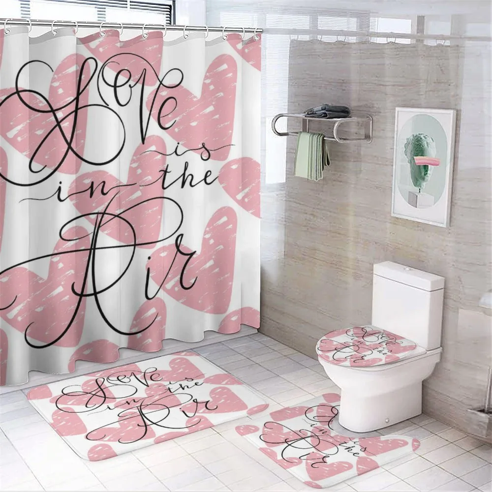 Love is in the Air on Hearts — 4-Piece Bathroom Set preview