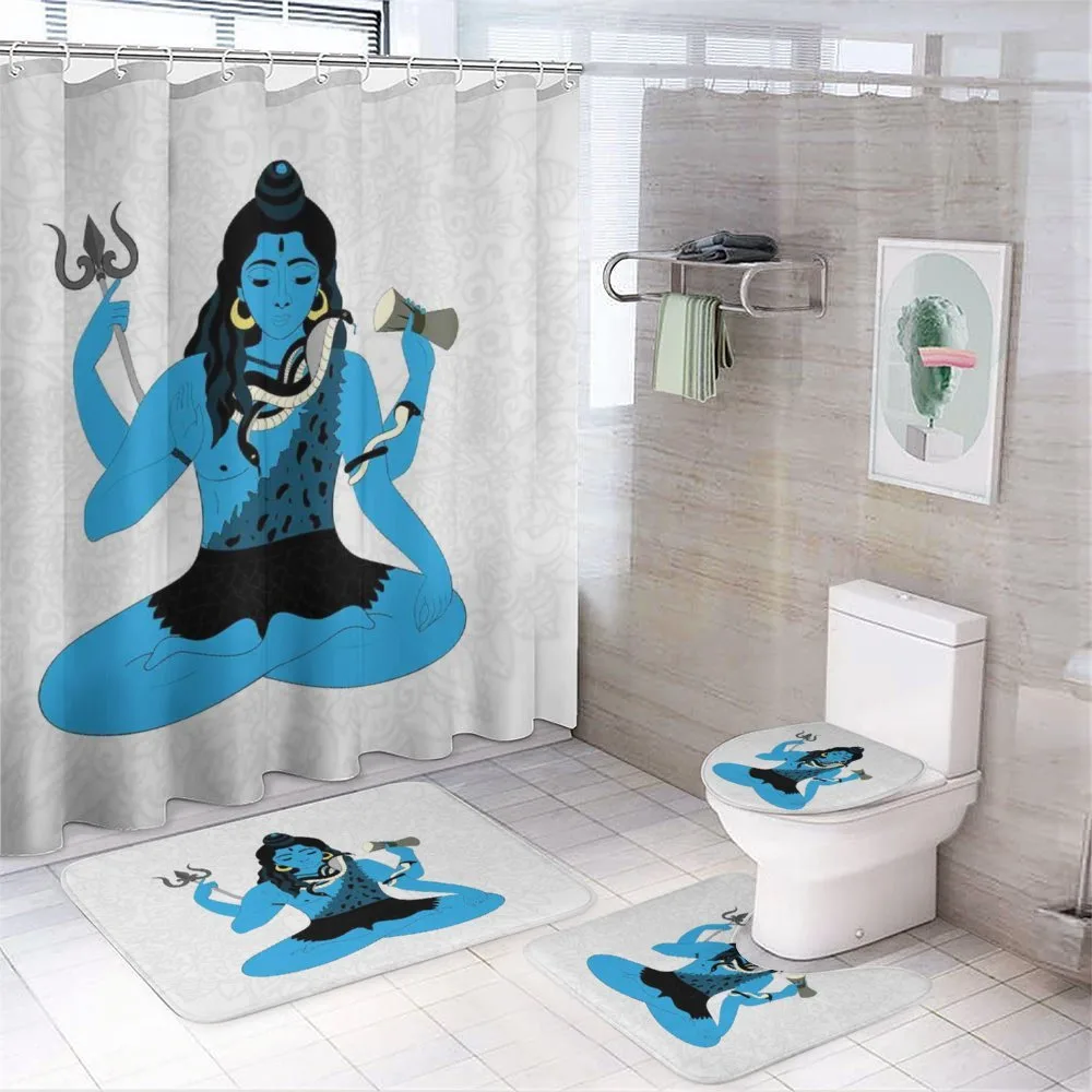 Mystic Figure in Yoga Pose — 4-Piece Bathroom Set preview