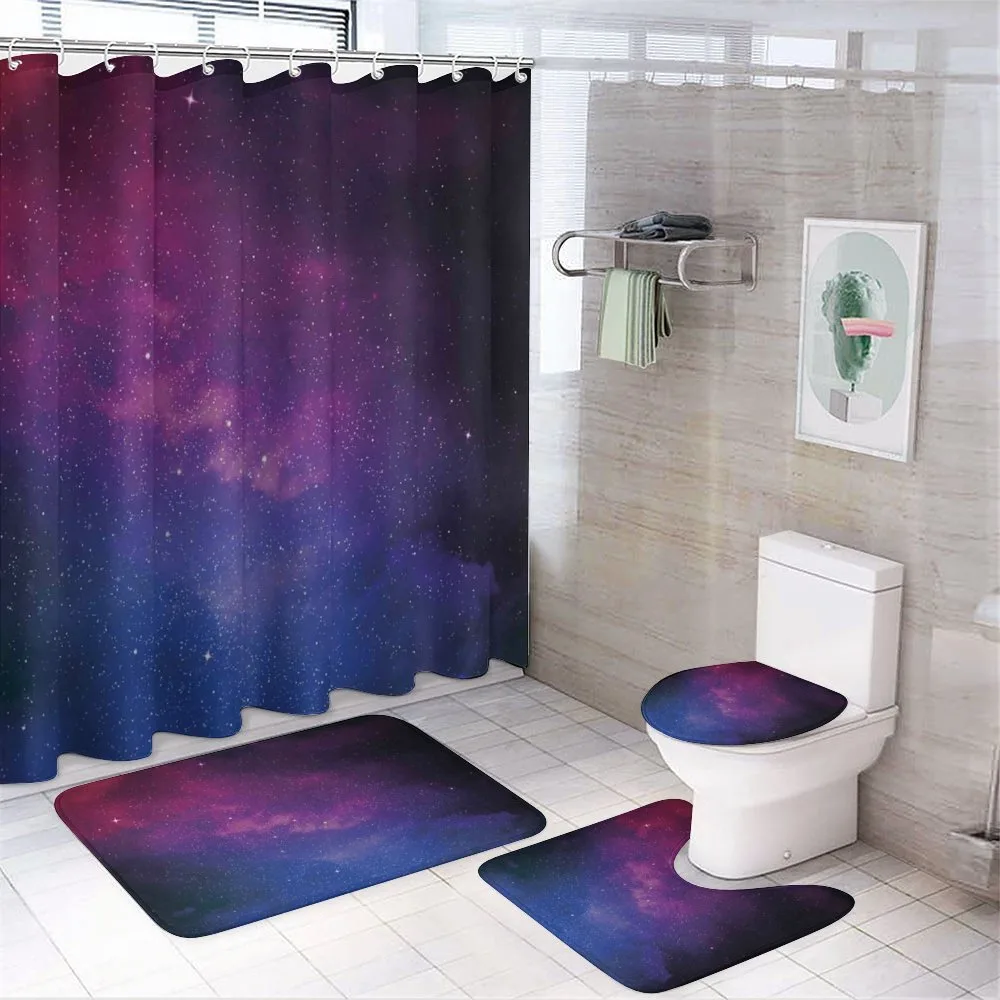 Stardust Space Rainbow — 4-Piece Bathroom Set preview
