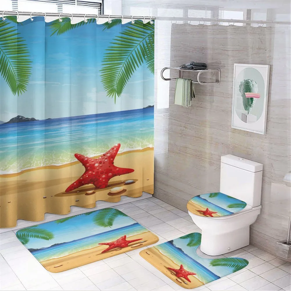 Starfish Ornate Design — 4-Piece Bathroom Set preview