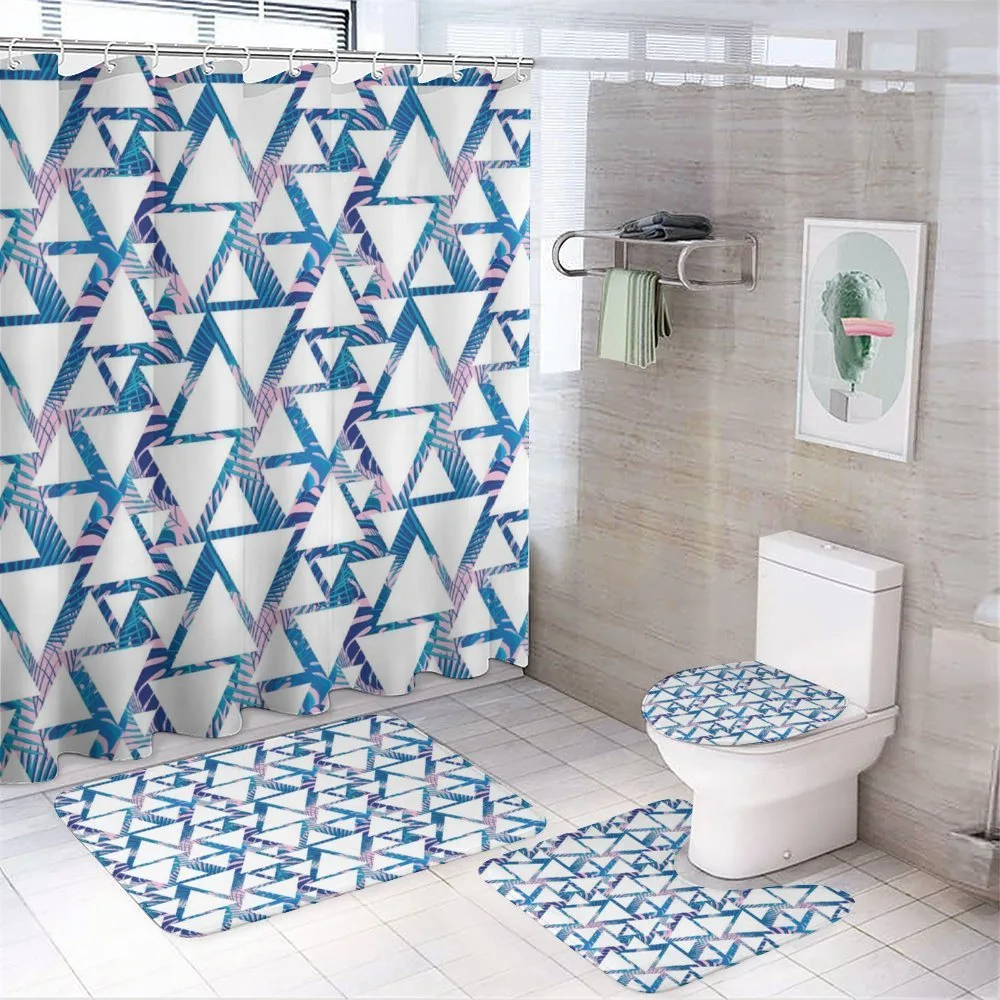 Tropical and Geometrical — 4-Piece Bathroom Set preview