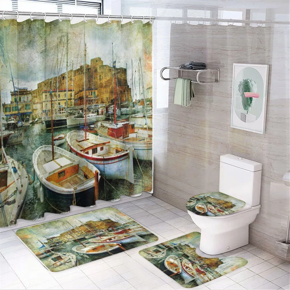 Boats in Naples — 4-Piece Bathroom Set preview