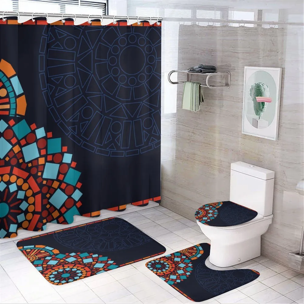 Geometric Mandalas — 4-Piece Bathroom Set preview