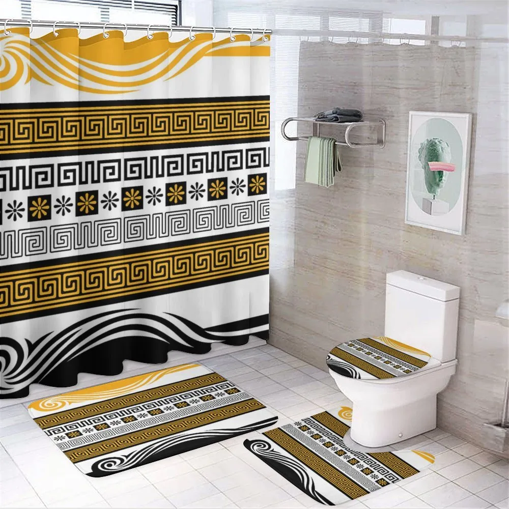 Neoclassical Borders — 4-Piece Bathroom Set preview