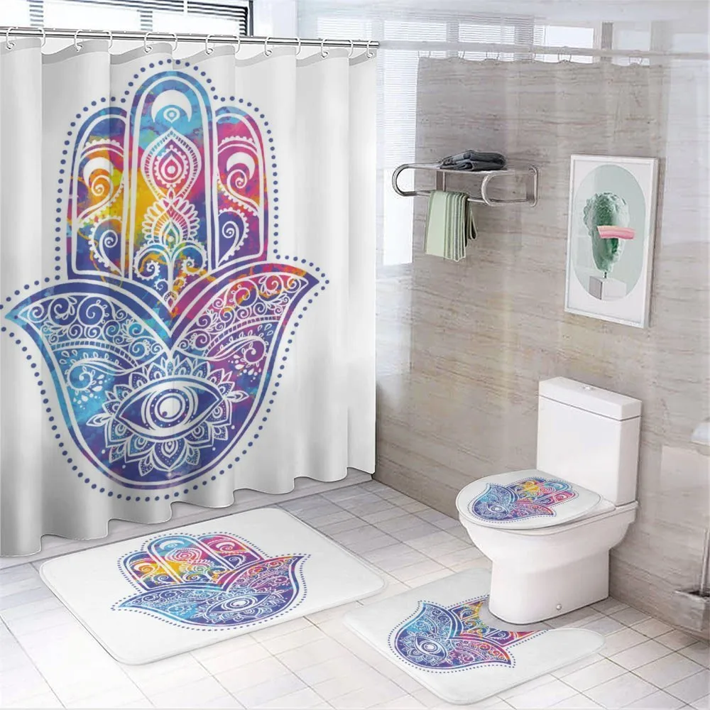 Vibrant Protective Eye — 4-Piece Bathroom Set preview