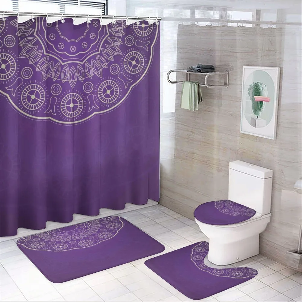 Doodle Geometric — 4-Piece Bathroom Set preview
