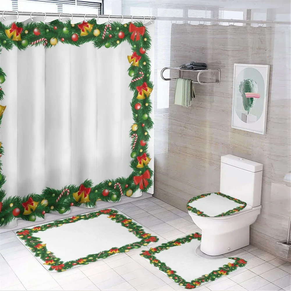 Garland with Ornaments 4-Piece Bathroom Set product video