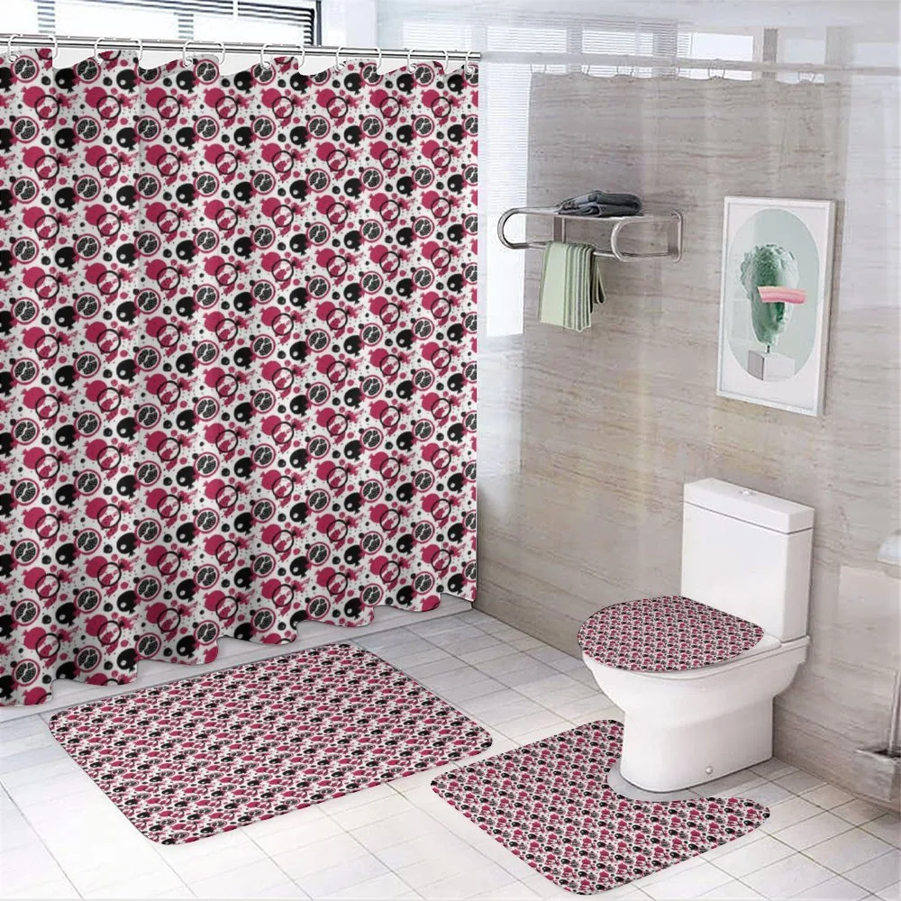Grunge Pomegranate and Stains — 4-Piece Bathroom Set preview