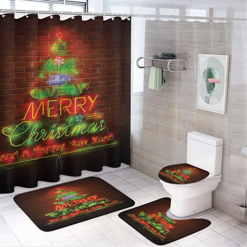 Happy New Year Neon — 4-Piece Bathroom Set preview
