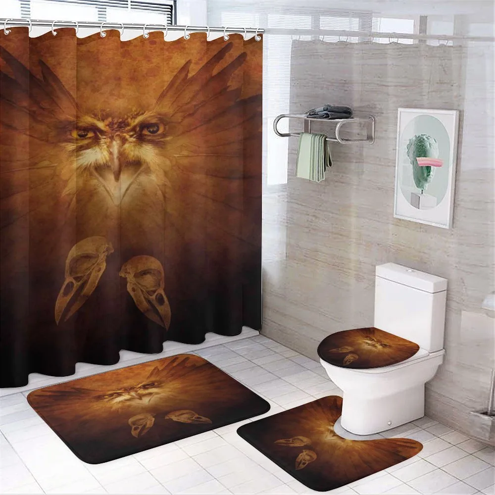 Hawk Eagle Face Claws — 4-Piece Bathroom Set preview