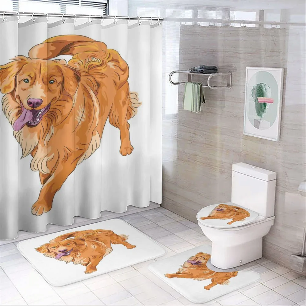 Playful Dog — 4-Piece Bathroom Set preview