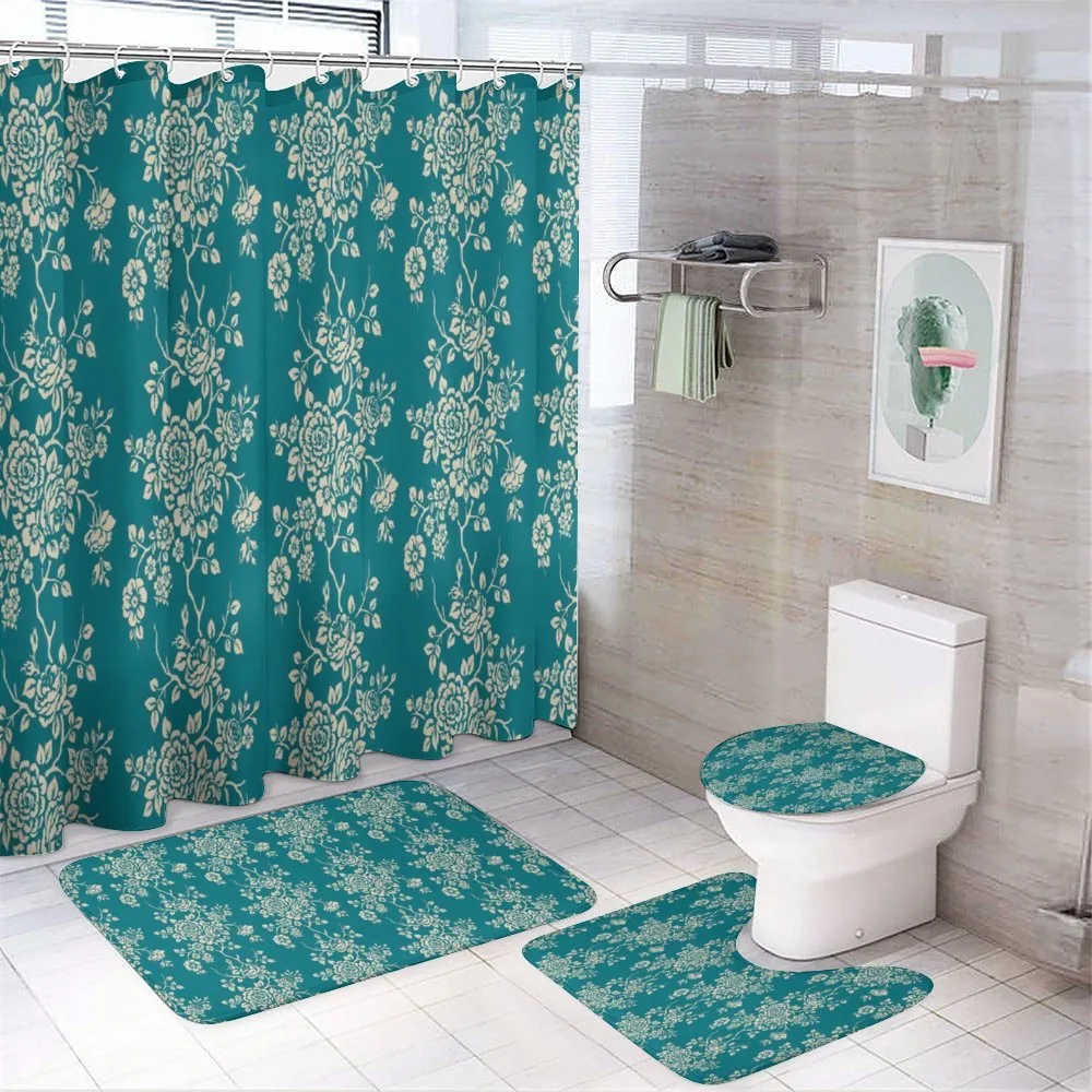 Roses on Blossoming Branches — 4-Piece Bathroom Set preview