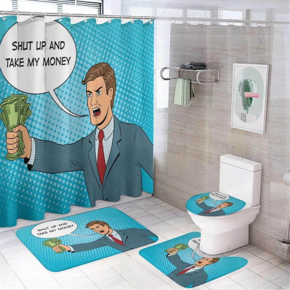 Shut up and Take My Money Man — 4-Piece Bathroom Set preview