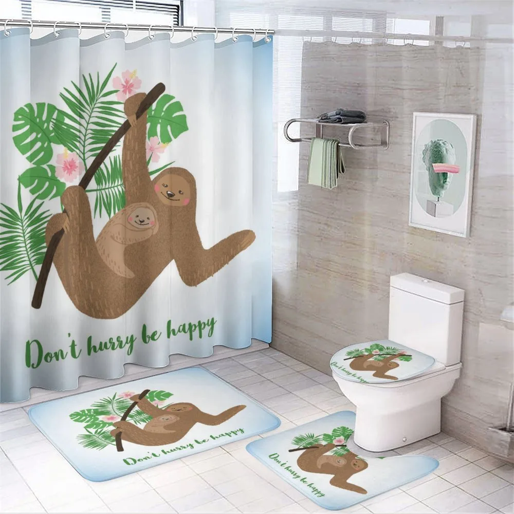 Don't Hurry Be Happy — 4-Piece Bathroom Set preview