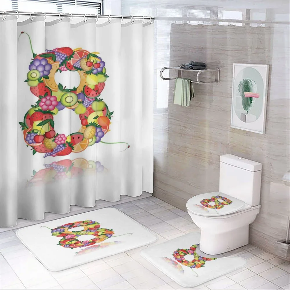 Fruitful 8 Colorful 4-Piece Bathroom Set product video