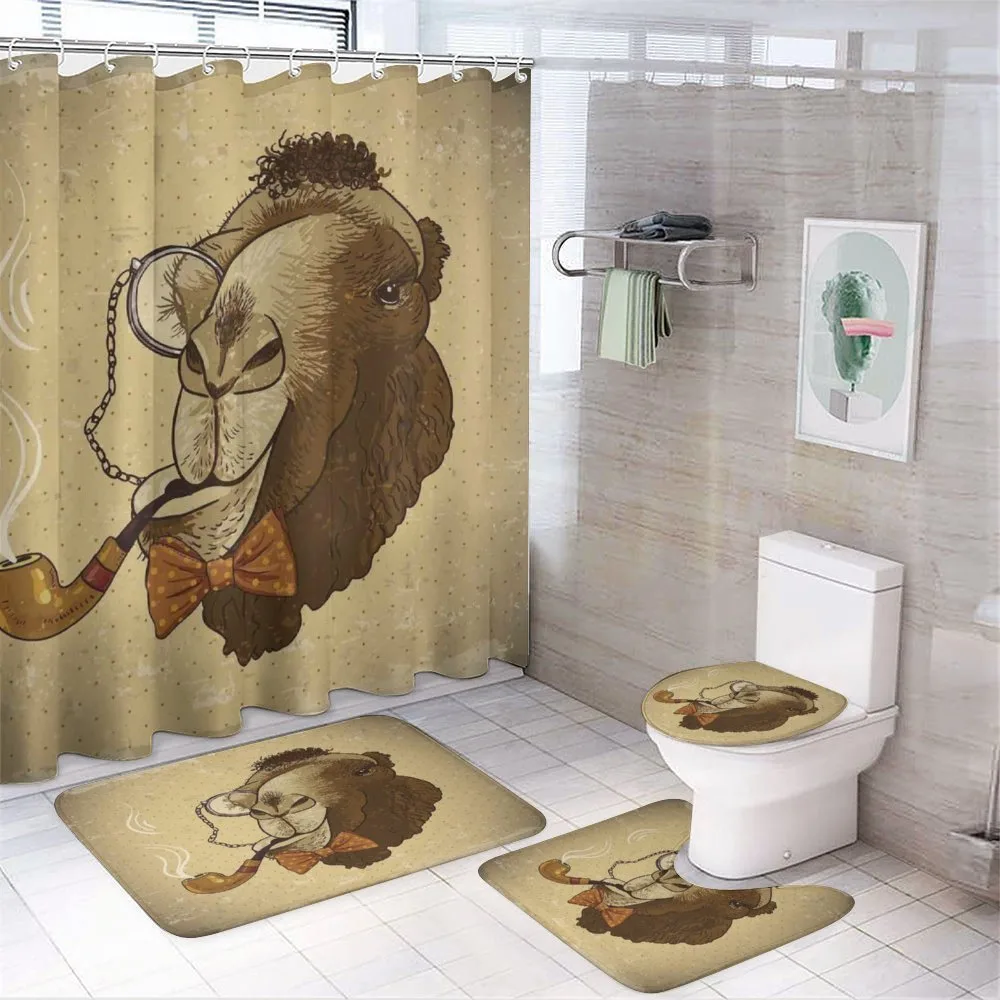 Hipster Pop Art Vintage — 4-Piece Bathroom Set preview