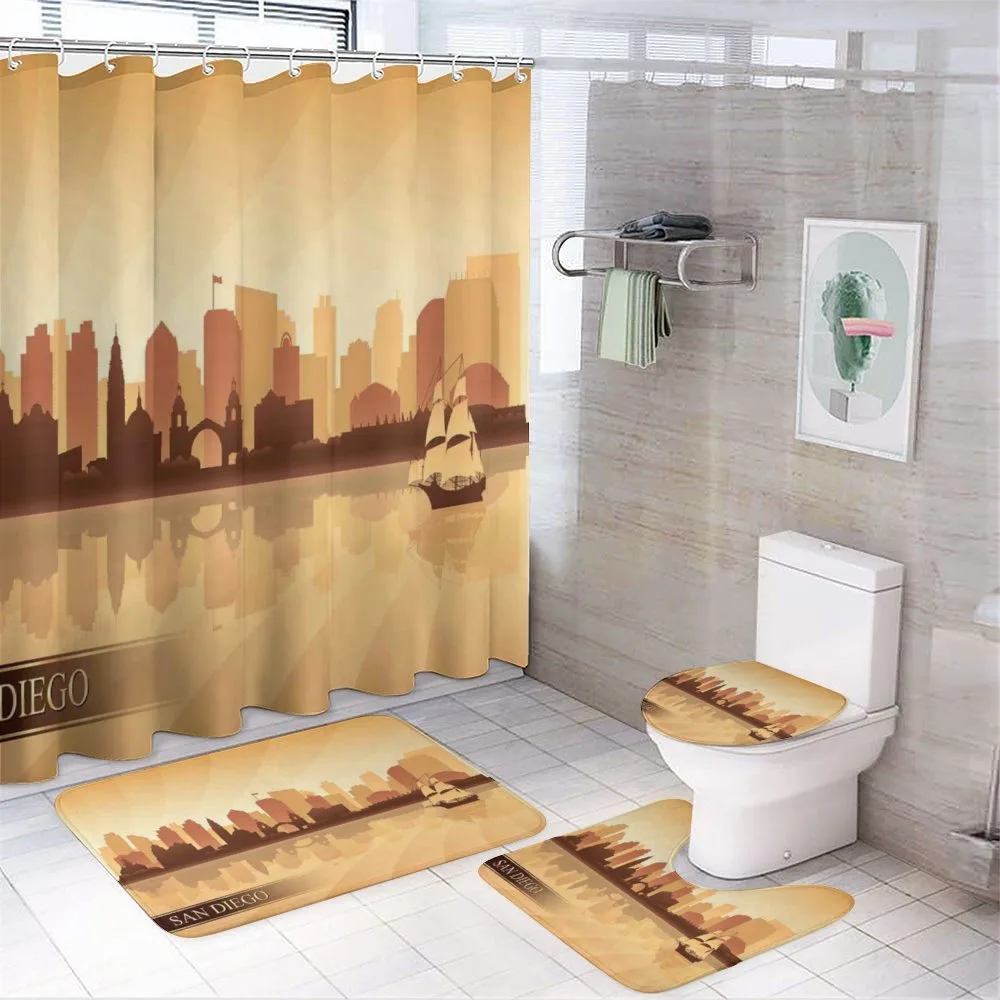 Sailing Ship Design — 4-Piece Bathroom Set preview