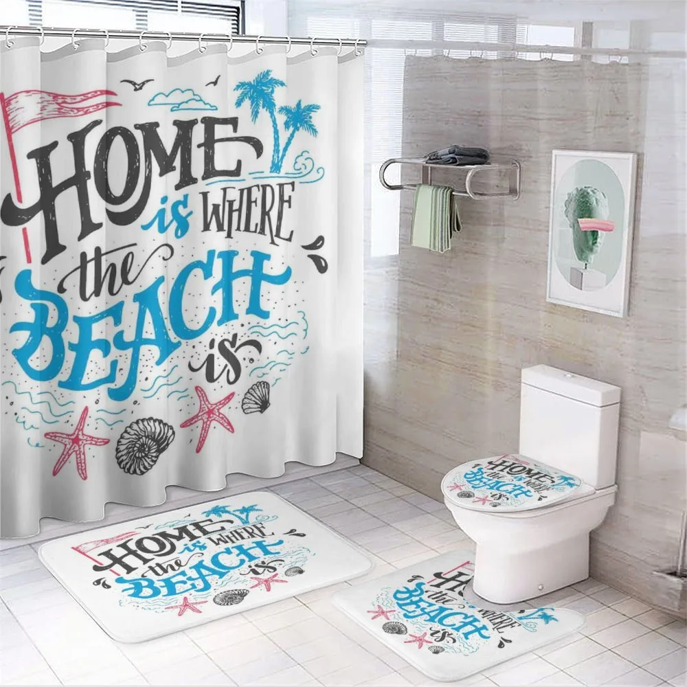 Tropical Summer Beach — 4-Piece Bathroom Set preview