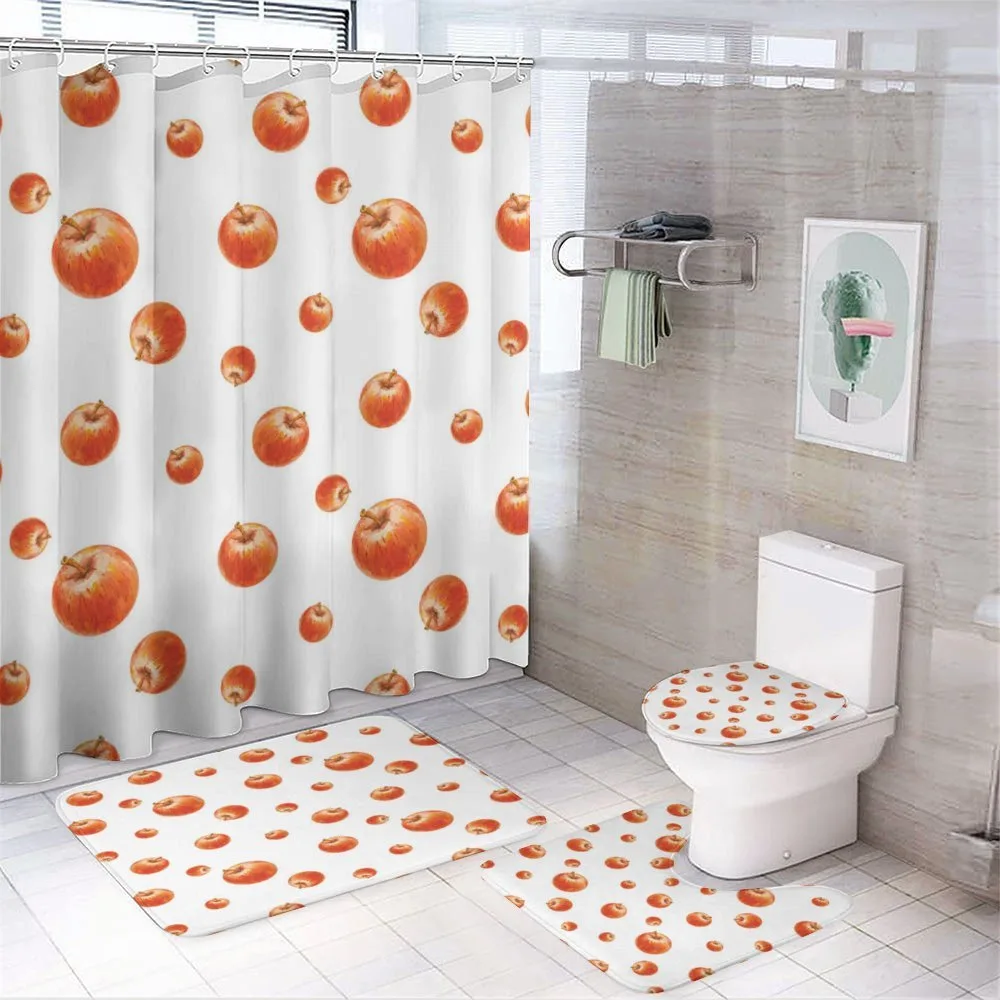 Watercolor Cameo Fruits — 4-Piece Bathroom Set preview