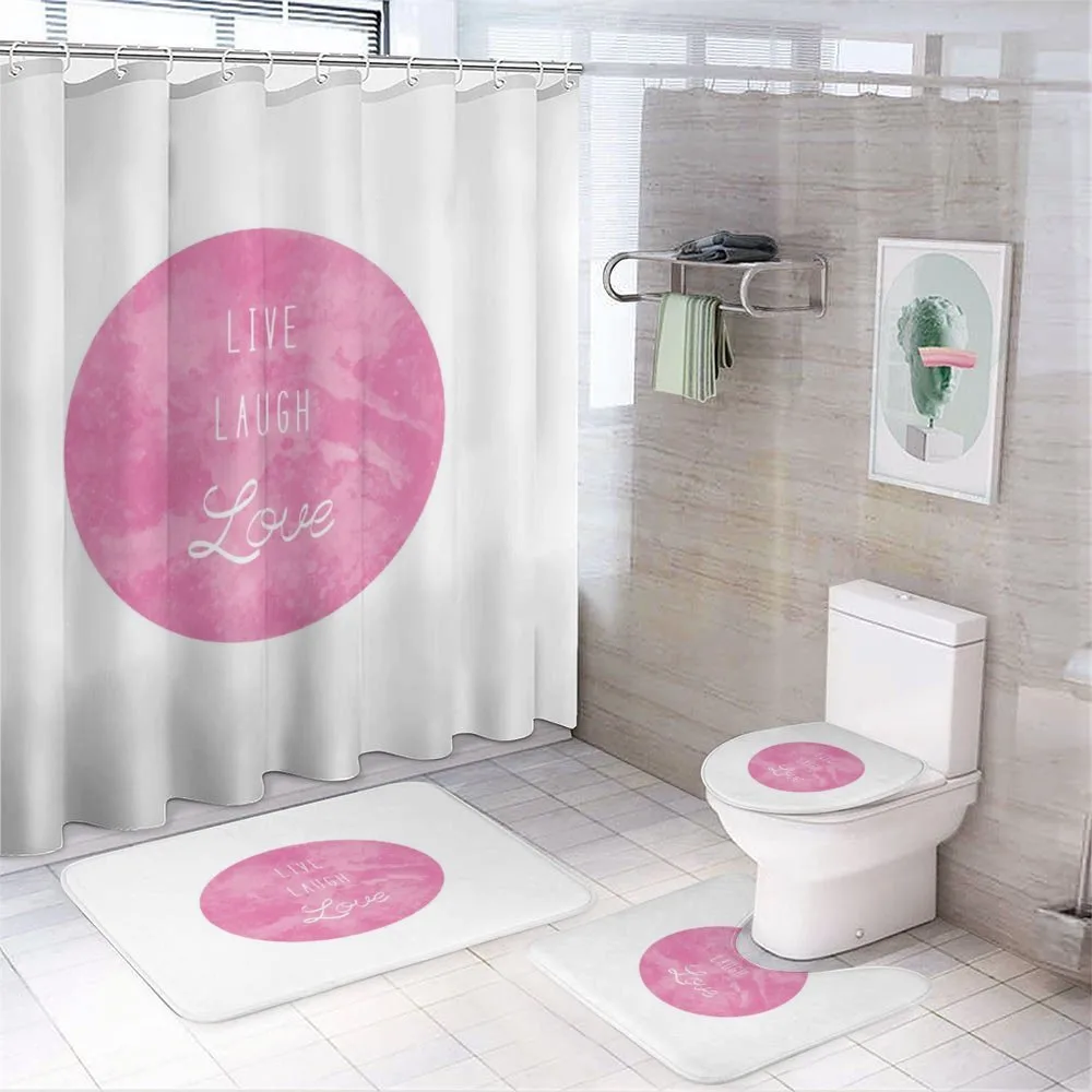 Aquarelle Words — 4-Piece Bathroom Set preview