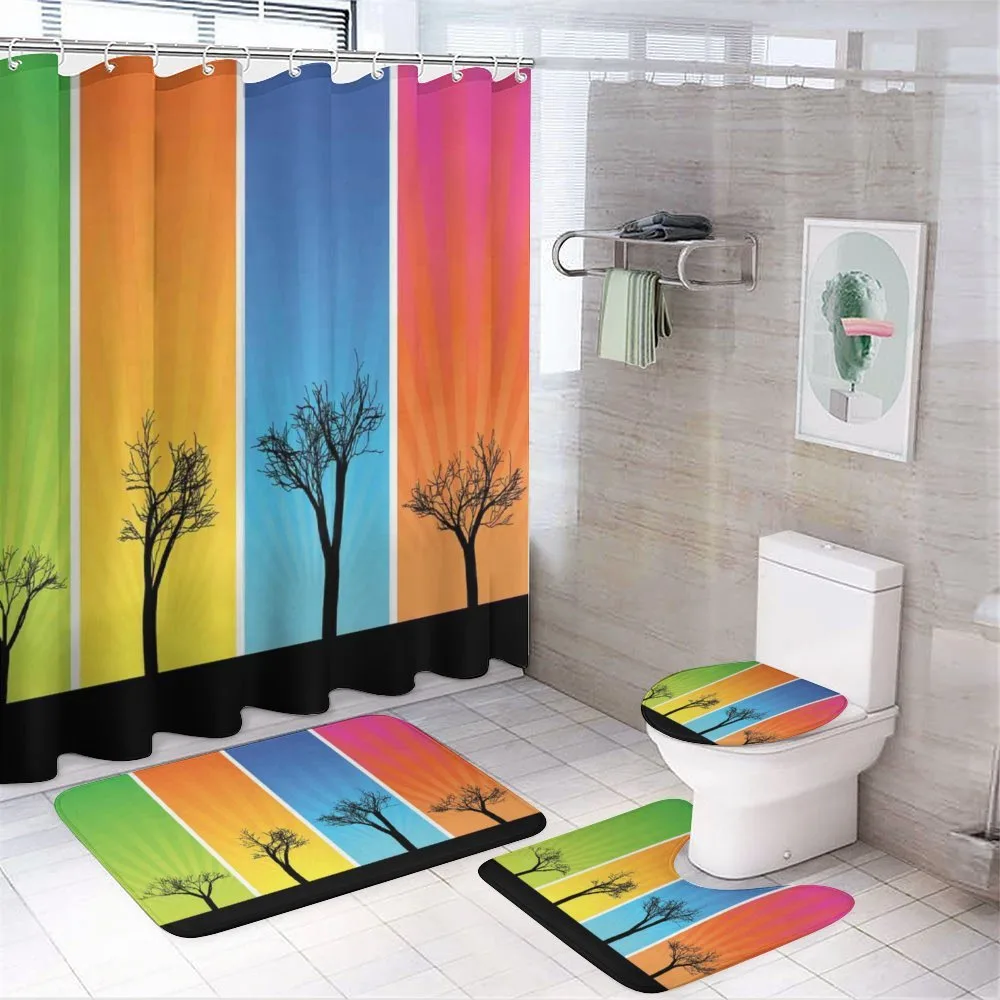 Colorful Banners Autumn — 4-Piece Bathroom Set preview