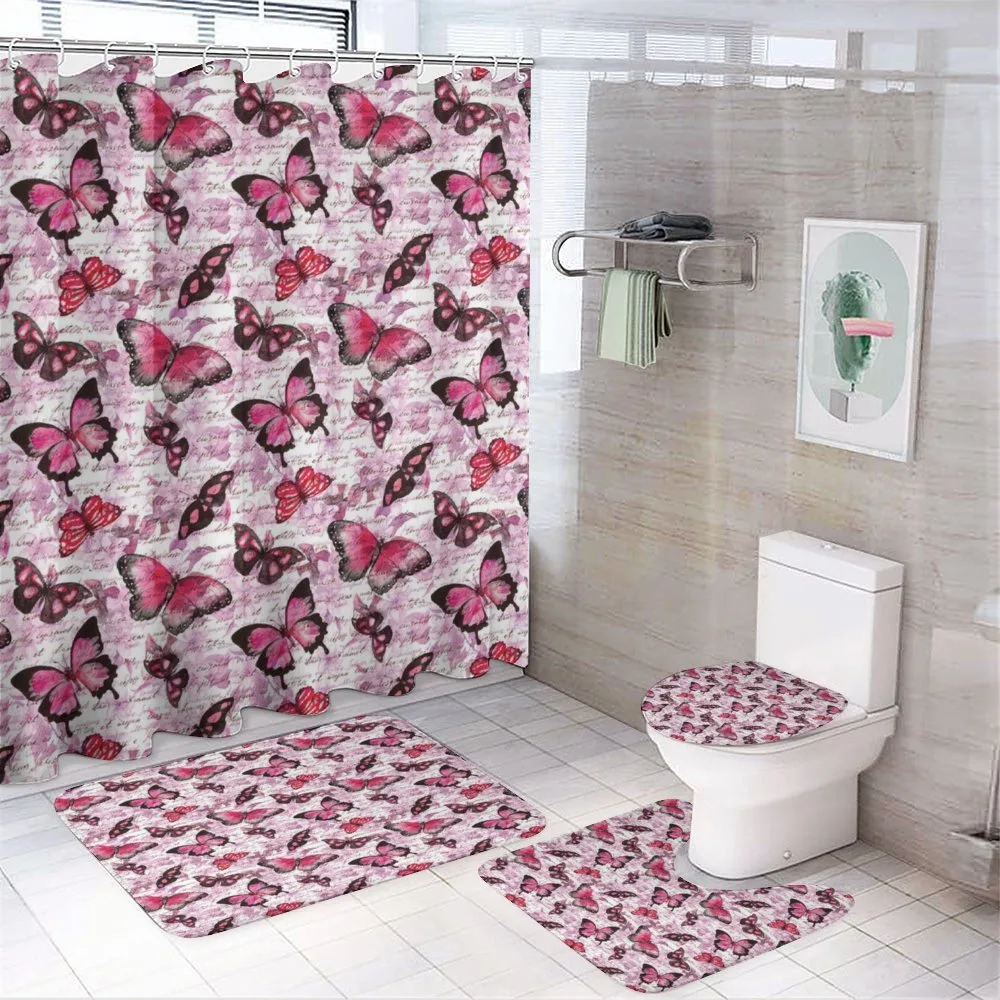 Paintbrush Butterfly — 4-Piece Bathroom Set preview