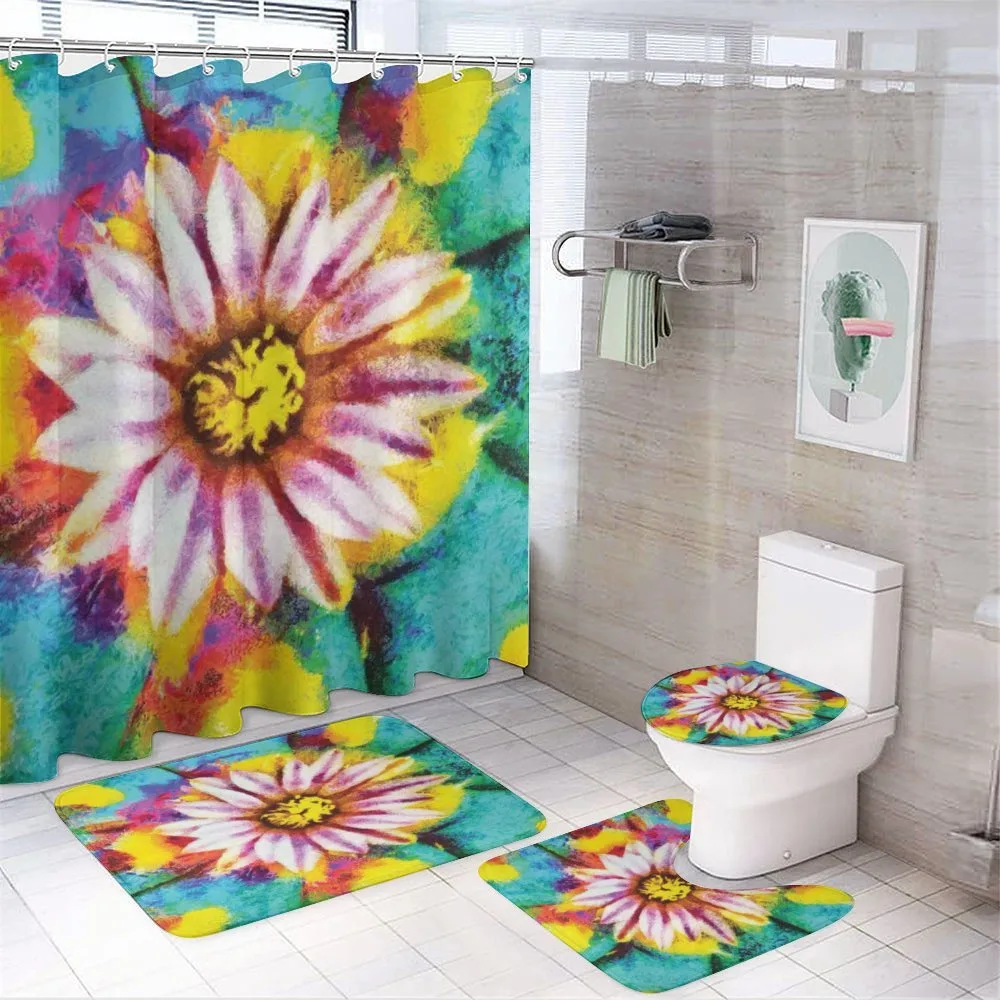 Petal Floral Print Art — 4-Piece Bathroom Set preview