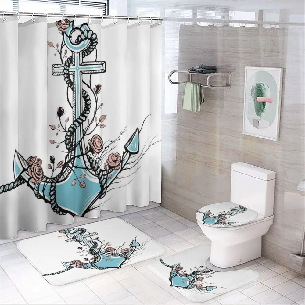 Romantic Design Anchor — 4-Piece Bathroom Set preview