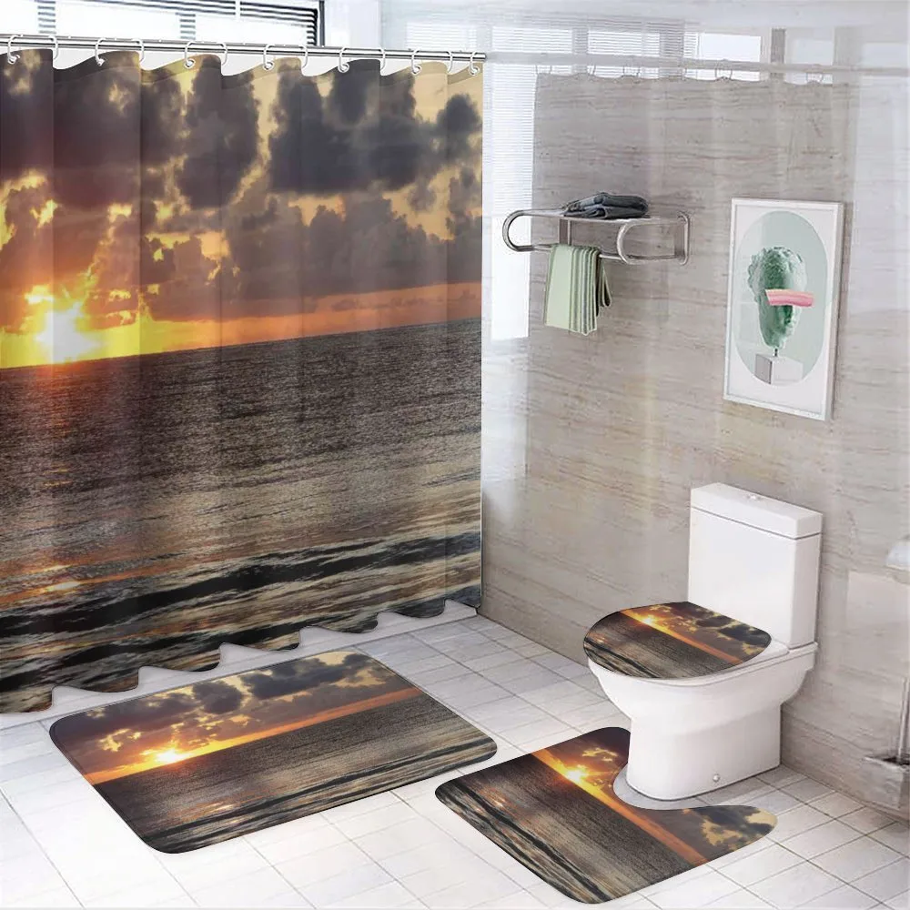Sunrise Clouds Cancun — 4-Piece Bathroom Set preview
