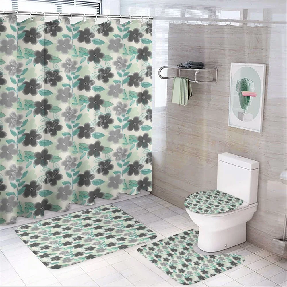 Abstract Nostalgic Retro — 4-Piece Bathroom Set preview