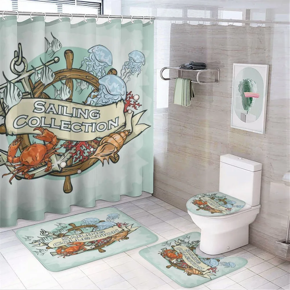 Fishing Sea Food — 4-Piece Bathroom Set preview