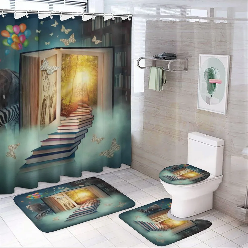 Magic Book and Animals — 4-Piece Bathroom Set preview