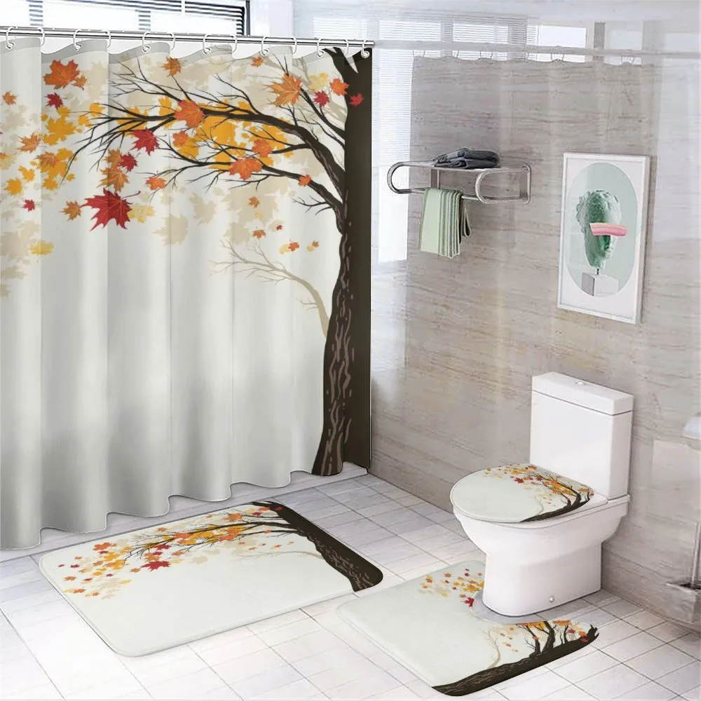 Semtember Maple Leaves — 4-Piece Bathroom Set preview