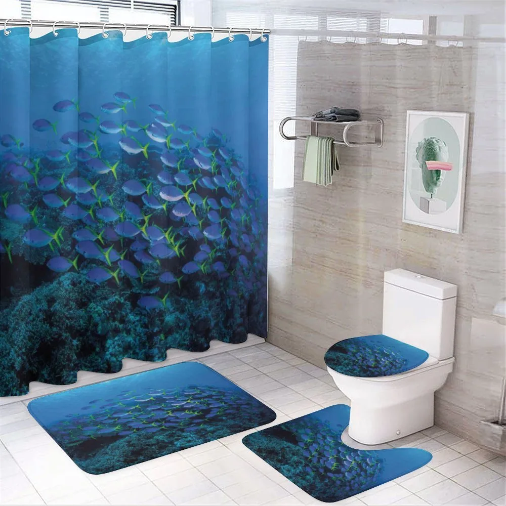 Shoal Reef Ocean — 4-Piece Bathroom Set preview
