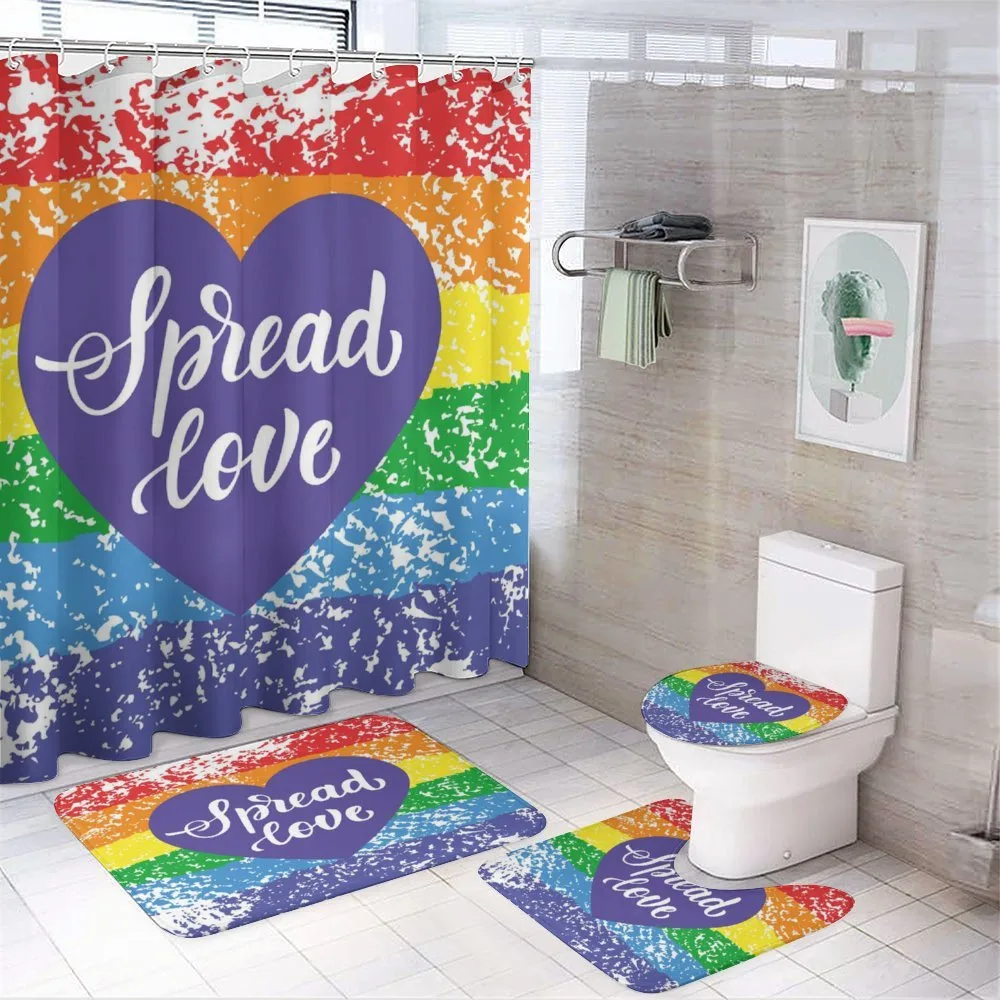 Spread Love Heart — 4-Piece Bathroom Set preview