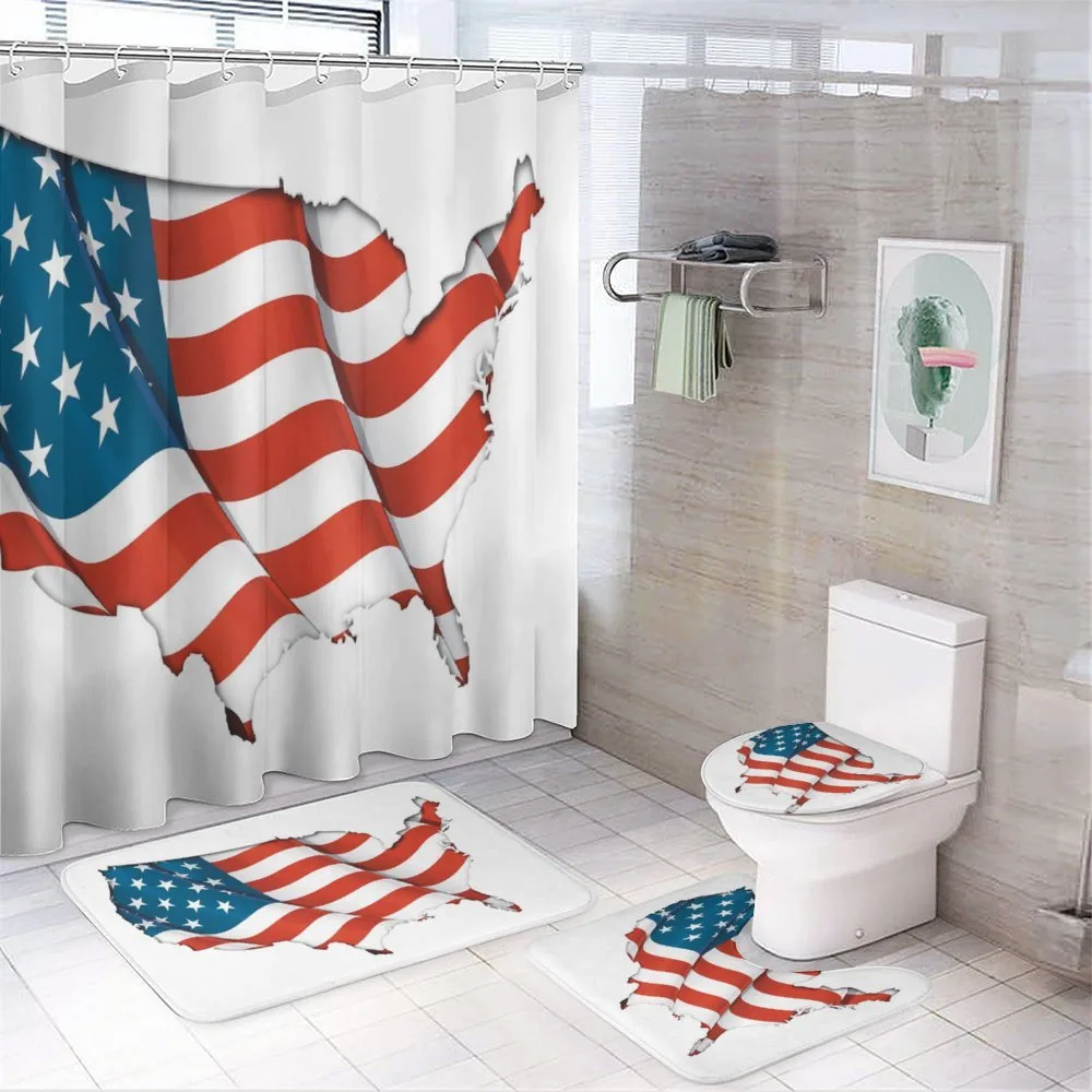 United States Flag — 4-Piece Bathroom Set preview
