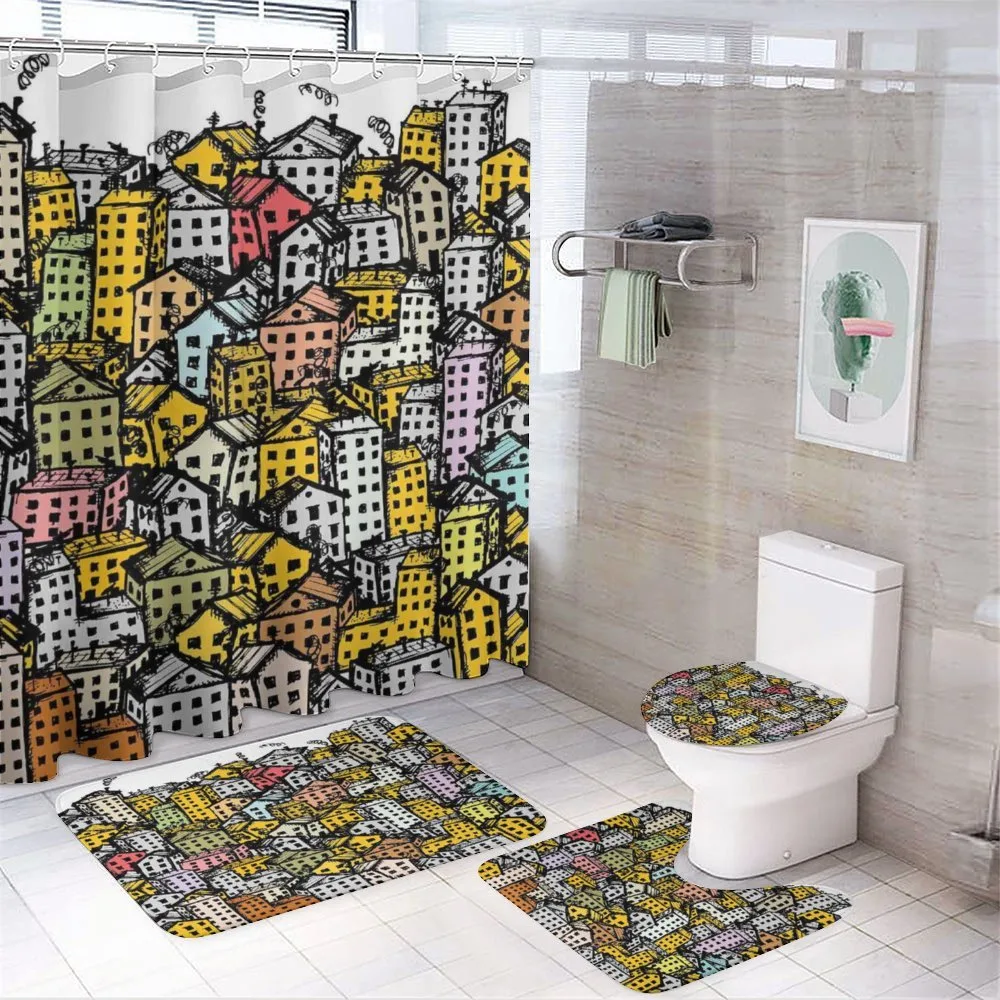 Unplanned Urbanization — 4-Piece Bathroom Set preview