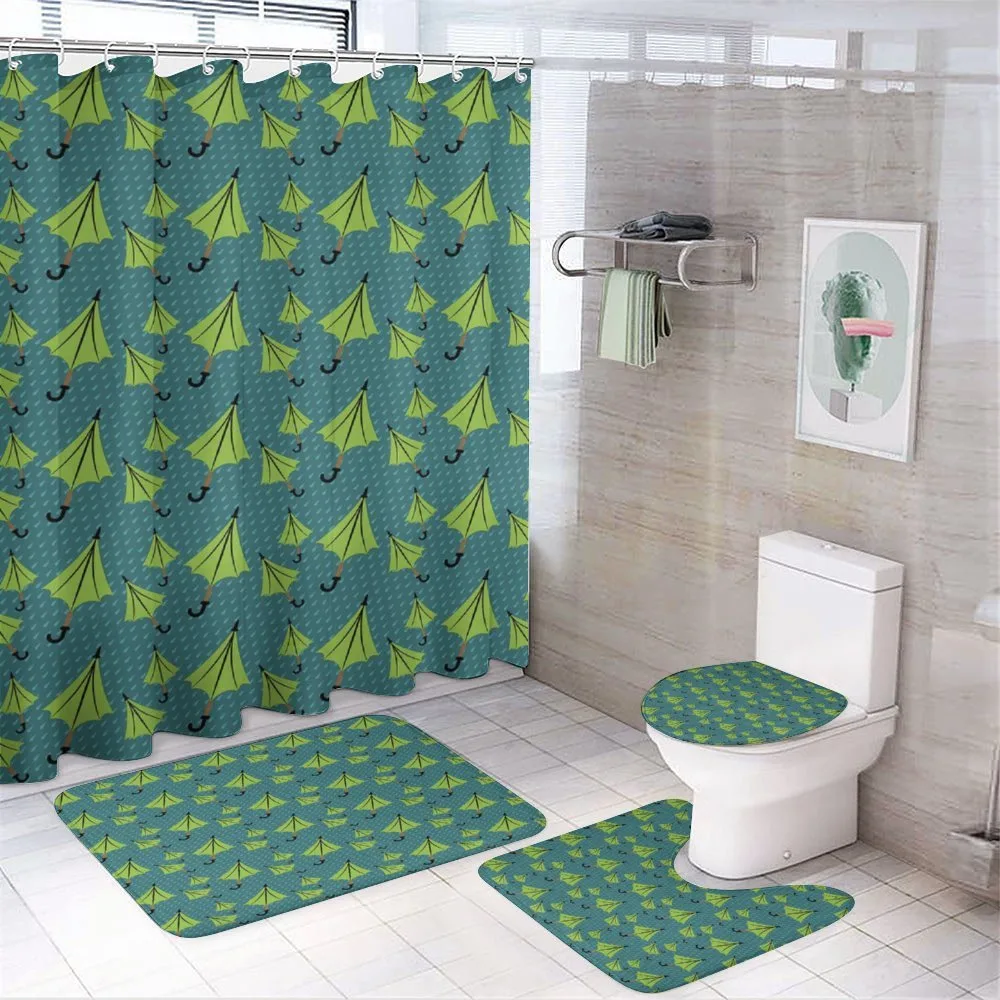 Vintage Dots Backdrop — 4-Piece Bathroom Set preview