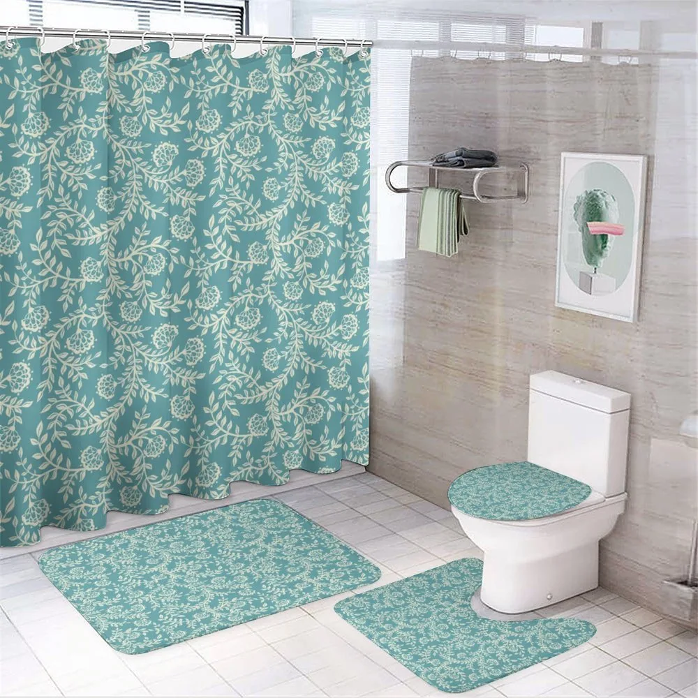 Blooming Branches Scroll — 4-Piece Bathroom Set preview