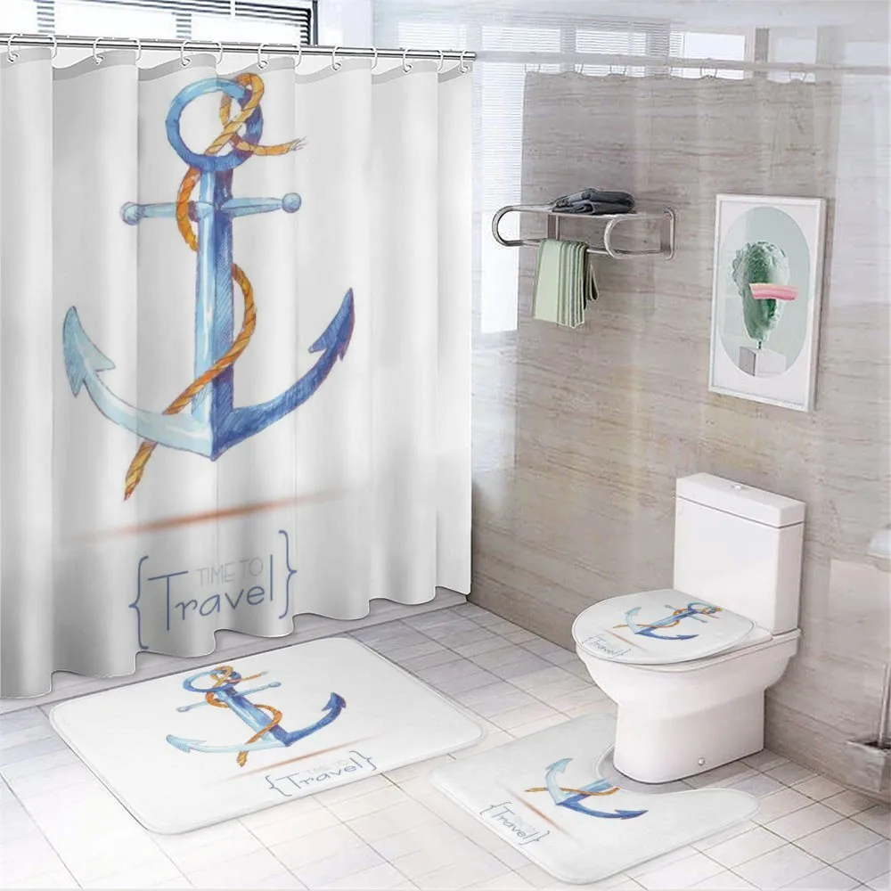Classic Sail Rope Emblem — 4-Piece Bathroom Set preview