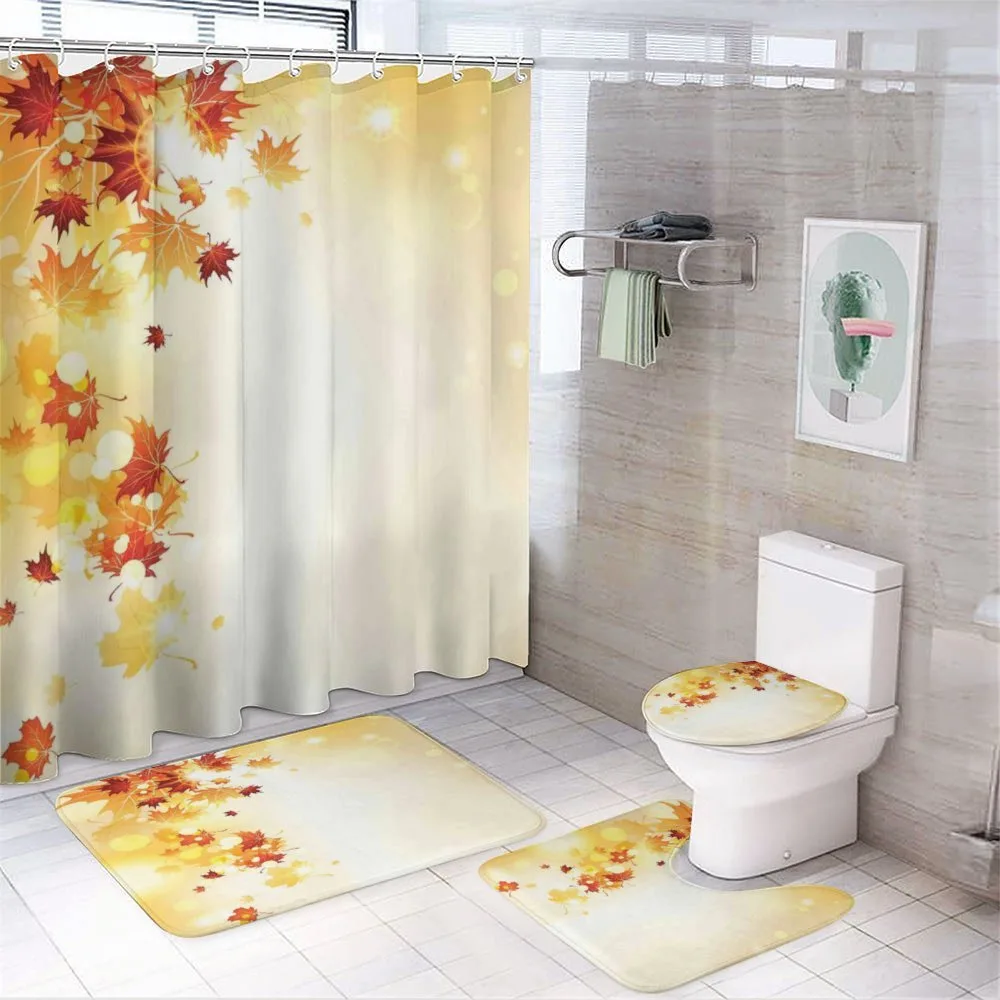 Flying Leaves Season — 4-Piece Bathroom Set preview