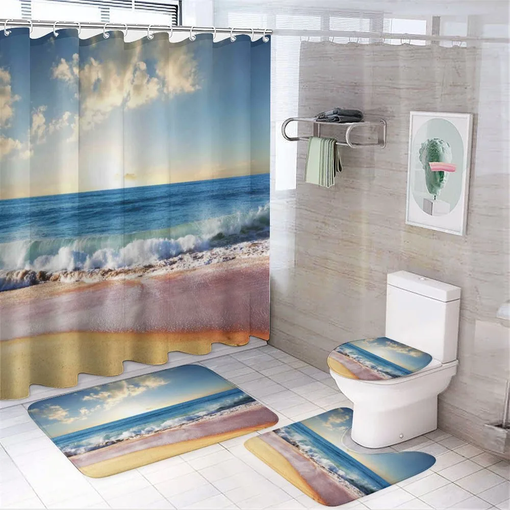 Summer Day Coast and Sea — 4-Piece Bathroom Set preview